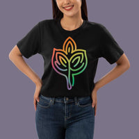 Plant Totem Vibrant Leaf Graphic Tee - FIHEROE.
