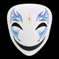 Playful Smiley Face Mask with Colorful Clown Art - FIHEROE.