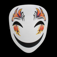 Playful Smiley Face Mask with Colorful Clown Art - FIHEROE.