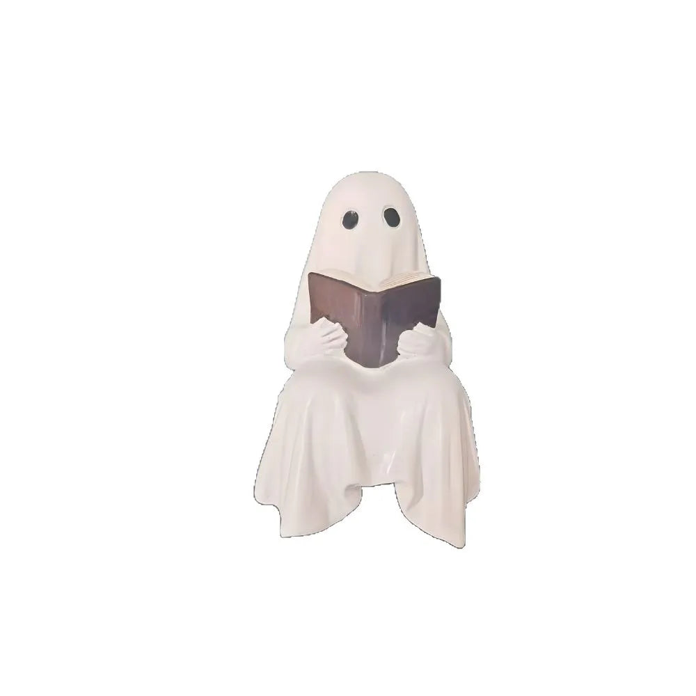 Reading Ghost Desk Ornament Cute Shelf Sitter - FIHEROE.