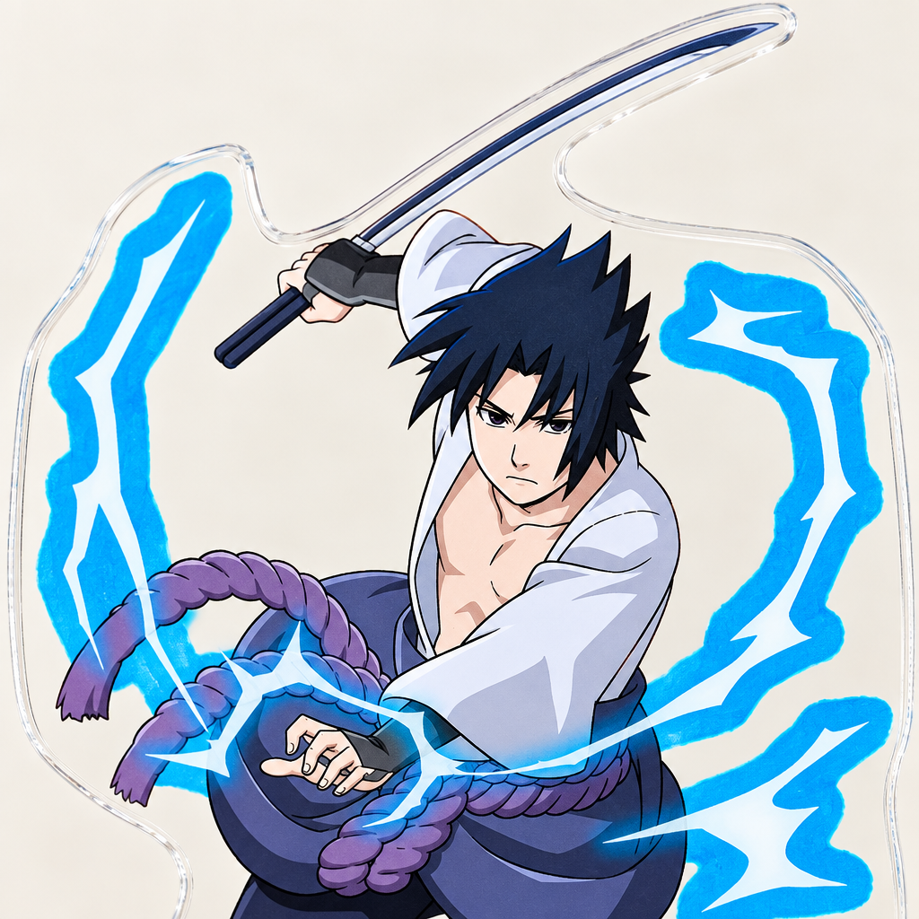 Sasuke acrylic standee closeup