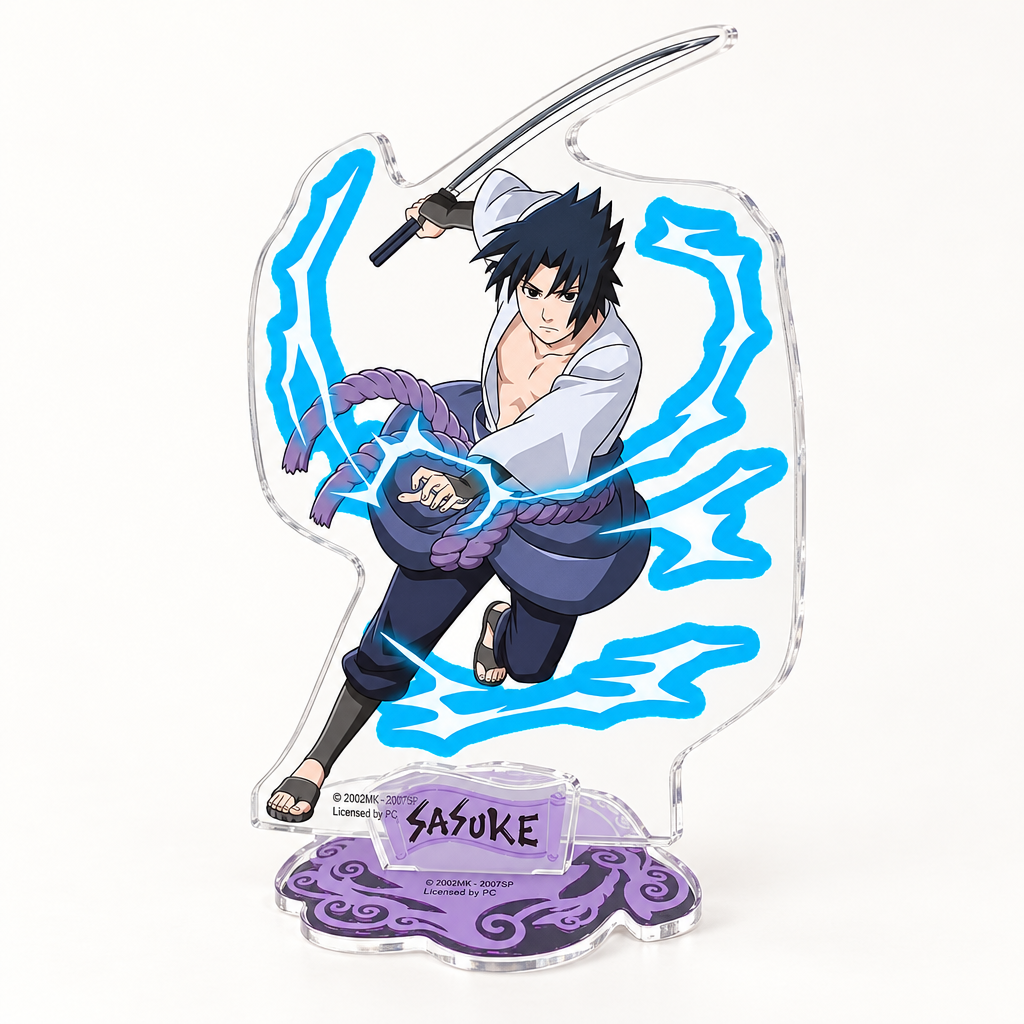 Sasuke acrylic standee three-quarter angle