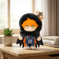 EAKI Haikyuu mascot series Secret Crowned Hinata plush pendant displayed on a desk