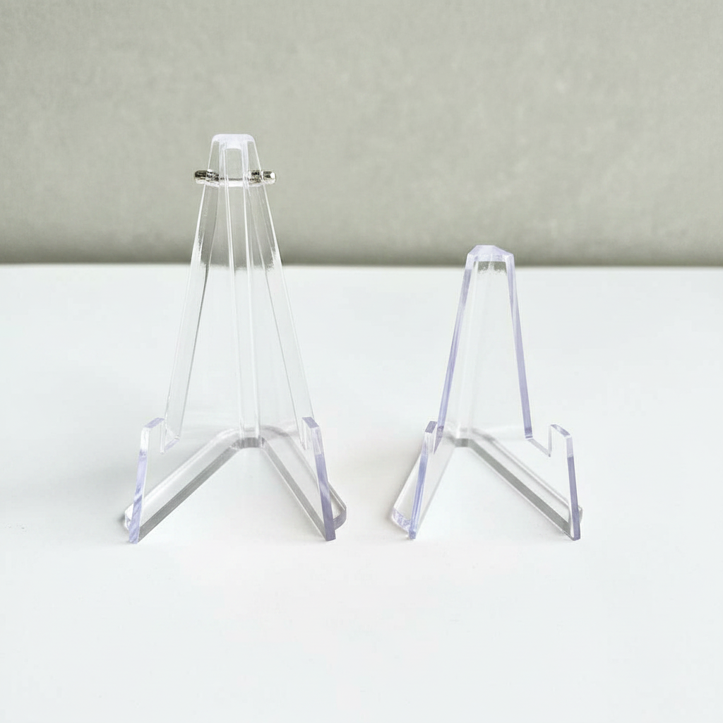 Set of 2 acrylic easel stands