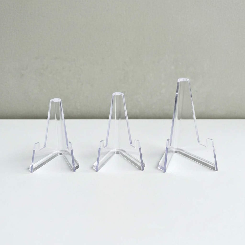 Set of 3 acrylic easel stands