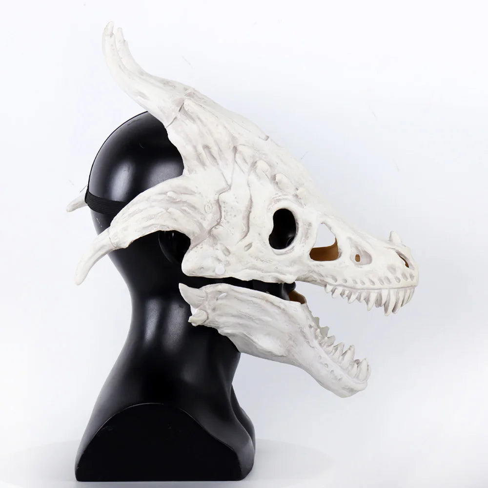 Skull Mask Anime Dino Raptor Moving Jaw Prop - FIHEROE.