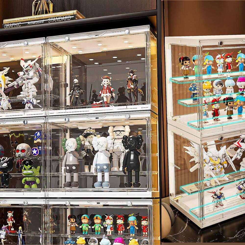 Stackable Lit LED Display Case for Anime Figures - FIHEROE.