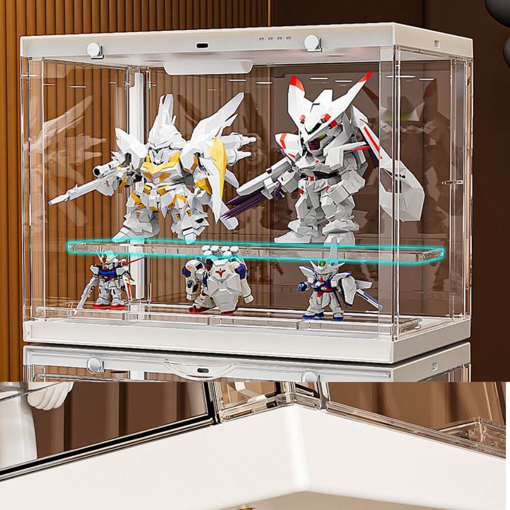 Stackable Lit LED Display Case for Anime Figures - FIHEROE.