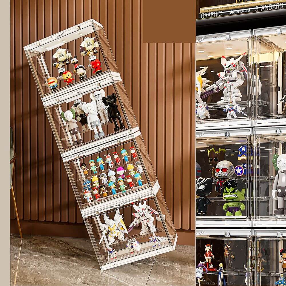 Stackable Lit LED Display Case for Anime Figures - FIHEROE.