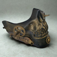 Studded Half Face Skull Mask Costume Accessories - FIHEROE.