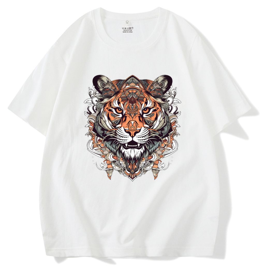 Tiger Totem Shirt - Ornamental Animal Spirit Tee