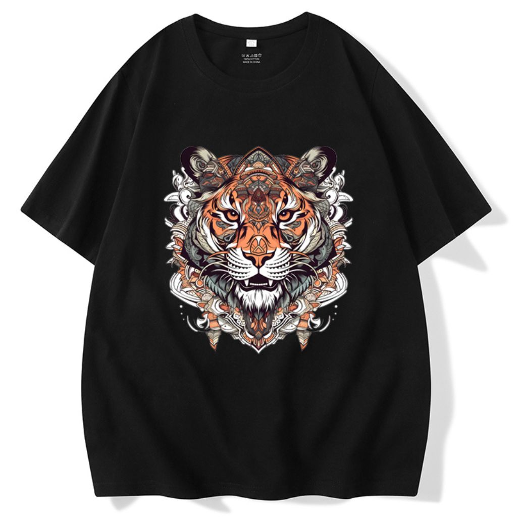 Tiger Totem Shirt - Ornamental Animal Spirit Tee