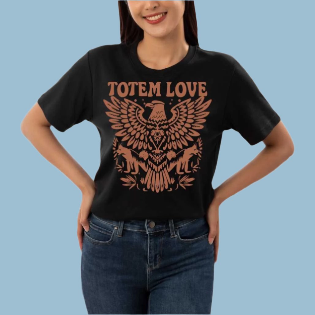 Totem Love Thunderbird Animal Shirt - FIHEROE.