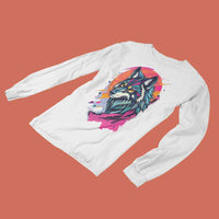 Wolf Totem Geomeric Animal Graphic Tee - FIHEROE.