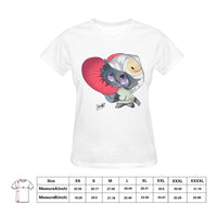 Worldyo Hugs Ladies Fitted Cute Anime Shirt - FIHEROE.