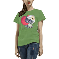 Worldyo Hugs Ladies Fitted Cute Anime Shirt - FIHEROE.