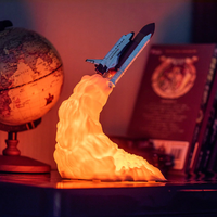 Anime Galaxy 3D Printed Space Shuttle Lamp - FIHEROE.