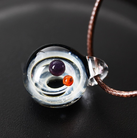 Anime Galaxy Glass Cabochon Pendant Necklace - FIHEROE.