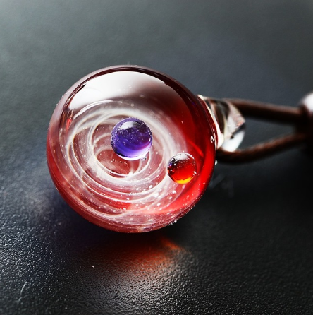 Anime Galaxy Glass Cabochon Pendant Necklace - FIHEROE.