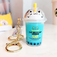 Anime Keychains Boba Milk Tea Bag Charm Pendants - FIHEROE.