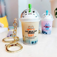 Anime Keychains Boba Milk Tea Bag Charm Pendants - FIHEROE.