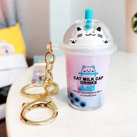 Anime Keychains Boba Milk Tea Bag Charm Pendants - FIHEROE.