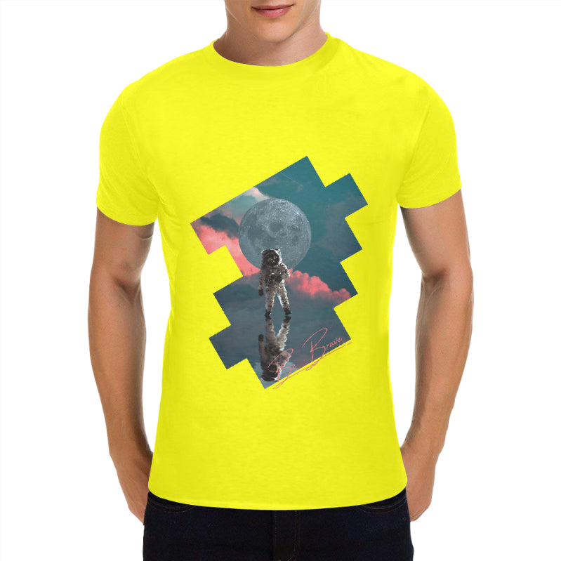 Space Dream Be Brave Mens Anime Tee Shirt - FIHEROE.