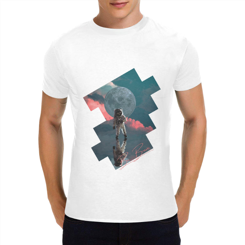 Space Dream Be Brave Mens Anime Tee Shirt - FIHEROE.