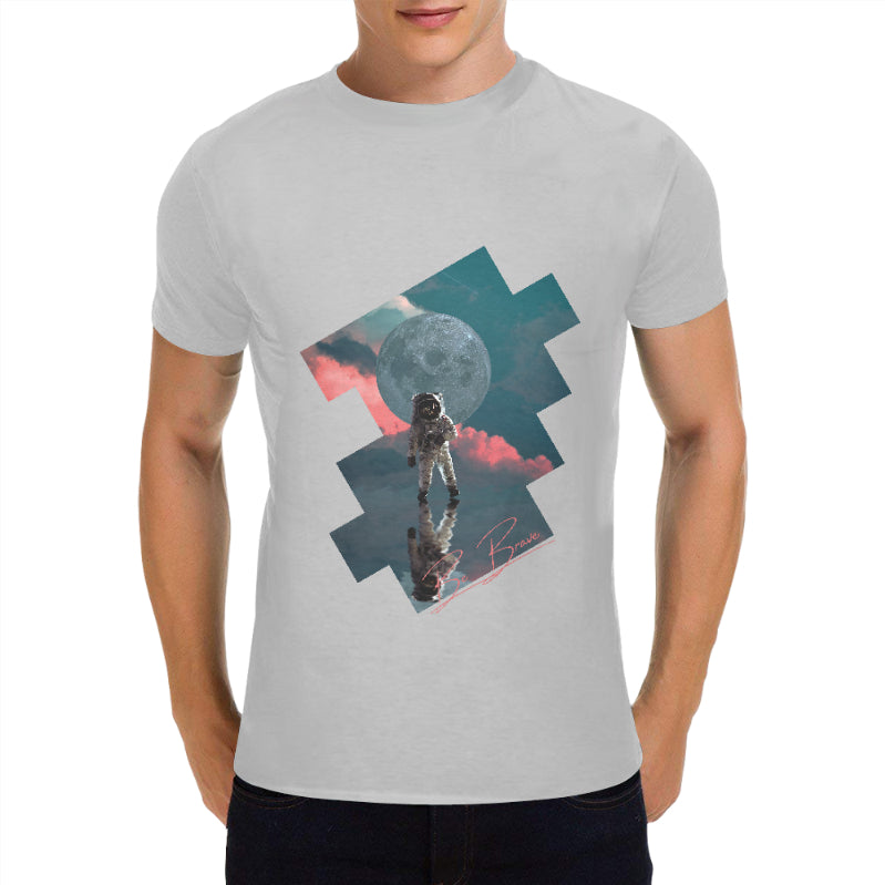 Space Dream Be Brave Mens Anime Tee Shirt - FIHEROE.
