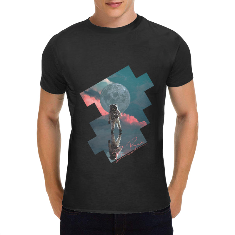 Space Dream Be Brave Mens Anime Tee Shirt - FIHEROE.